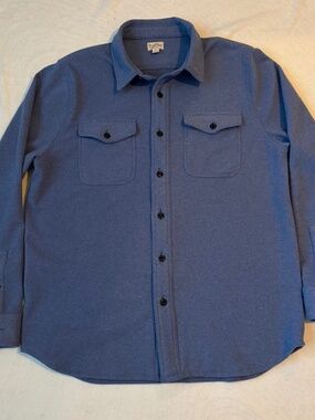 J. Crew Seaboard soft-knit shirt - Heather Surf - Size Large